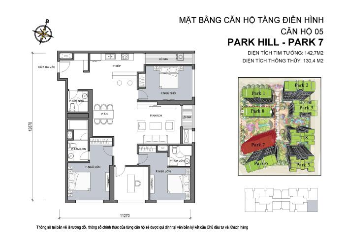 Tìm hiểu thiết kế căn hộ 4 phòng ngủ tòa Park 7 Times City Mat-bang-toa-park-7-times-city-05